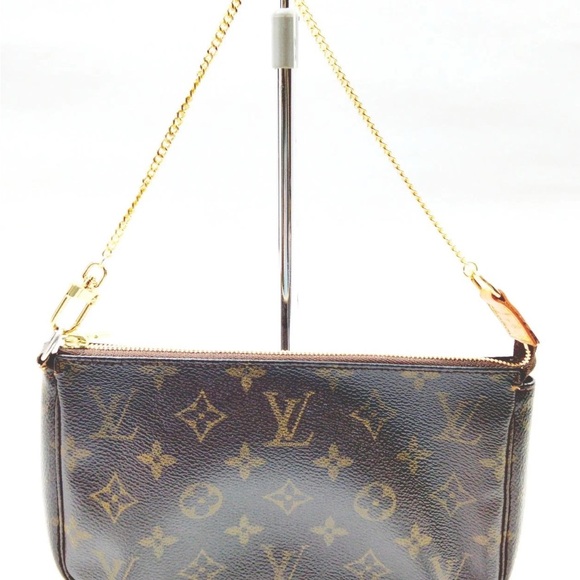 Louis Vuitton Brown Monogram Pochette Accessory - Picture 1 of 12